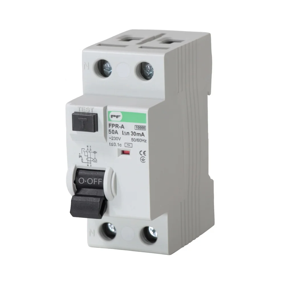Реле захисного відключення FPR-AC 50А/0,3A 2P АС 10kA Промфактор ( FPR2050300AC )
