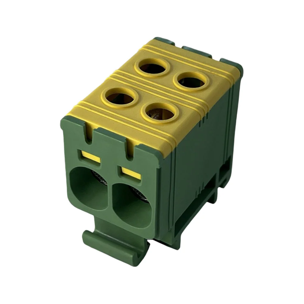 Клемник на DIN-рейку FT1035G 2P,Cu:2.5-35 / Al:2.5-35 мм2, жовто-зелений Промфактор ( FT1035G2 )