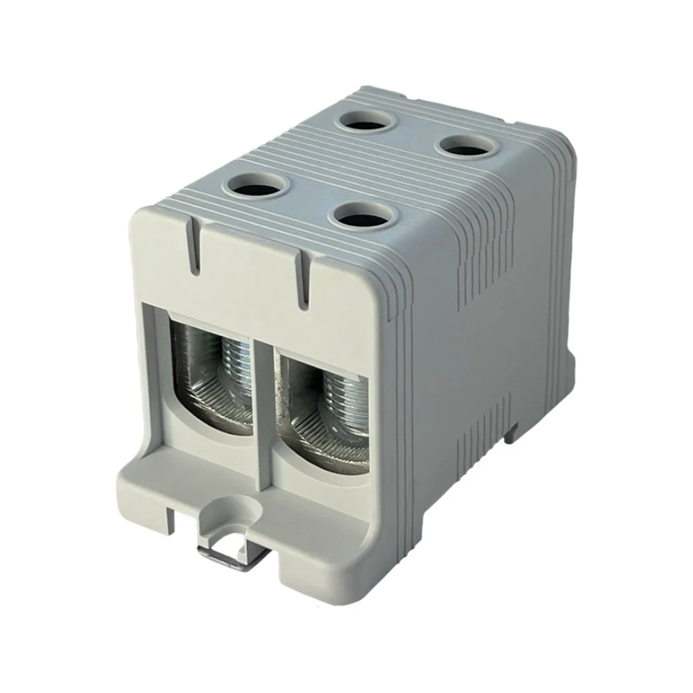 Клемник на DIN-рейку FT1150F 2P,Cu:35-150 / Al:35-150 мм2, сірий Промфактор ( FT1150F2 )