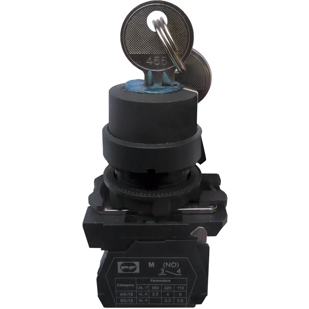 Вимикач кнопковий пластиковий FP5-AG41 1NO чорний Промфактор ( FP5-AG41 )