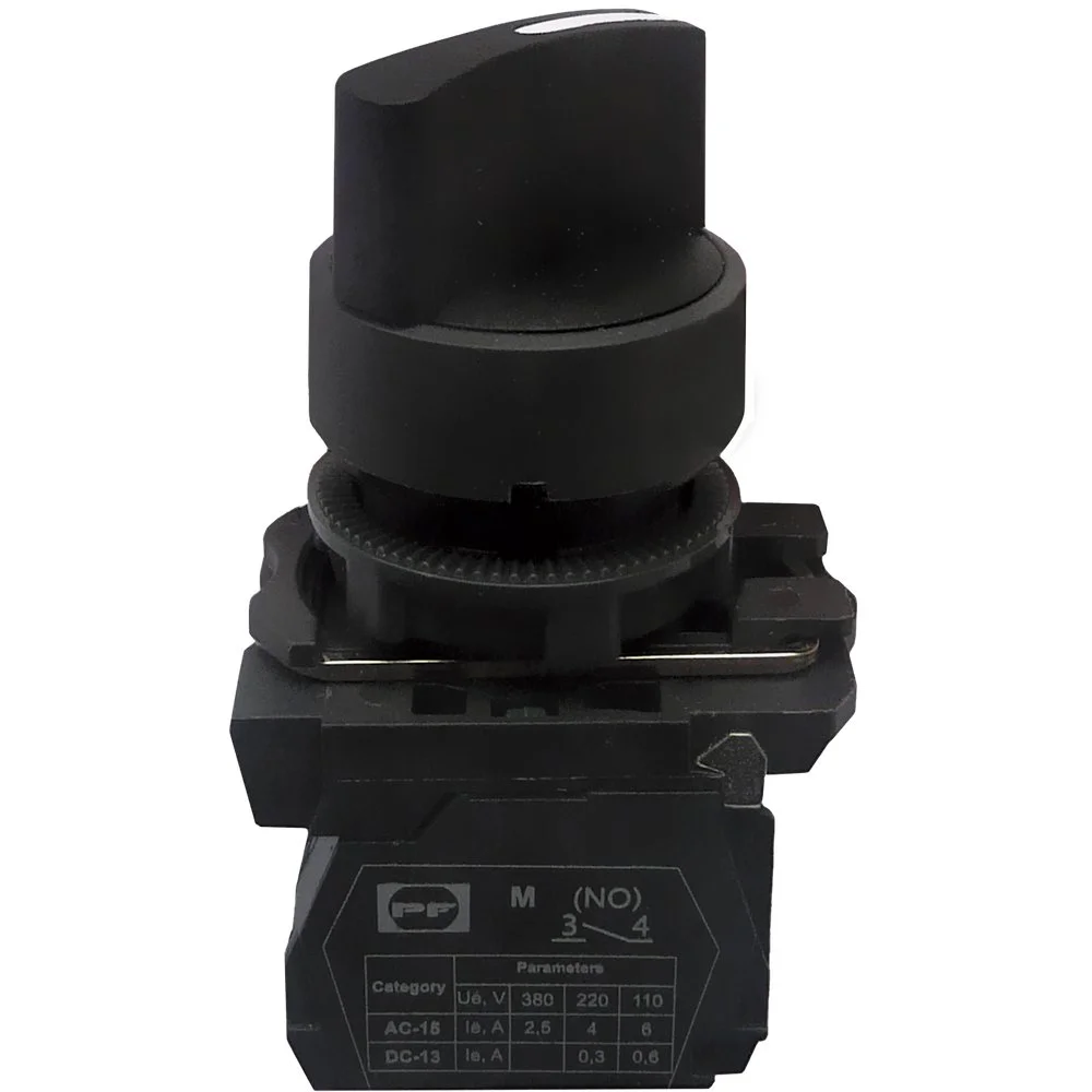 Вимикач кнопковий пластиковий FP5-AD21 1NO чорний Промфактор ( FP5-AD21 )