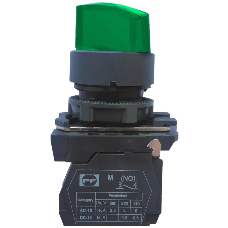 Вимикач кнопковий пластиковий FP5-AK2365230 1NO зелений Промфактор ( FP5-AK2365230 )