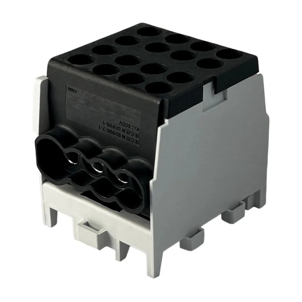 Клемний блок FJ-25/16.3BL 100A чорний Промфактор ( FJ25163BL )