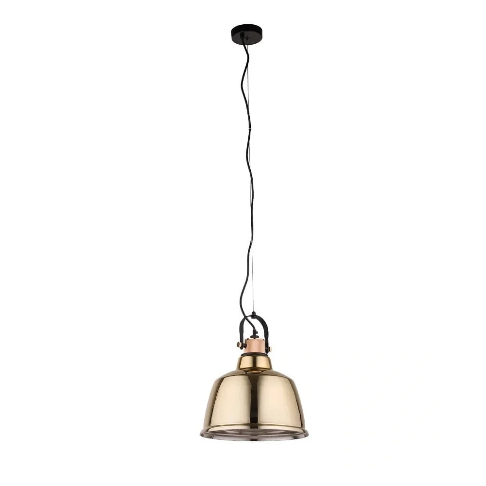 Світильник підвісний Nowodvorski Amalfi L E27 1x25W IP20 золотий ( 8381 )