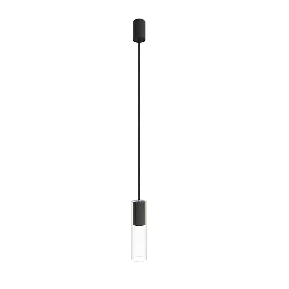 Світильник підвісний Nowodvorski Cylinder M GU10 1x10W IP20 чорний ( 7865 )