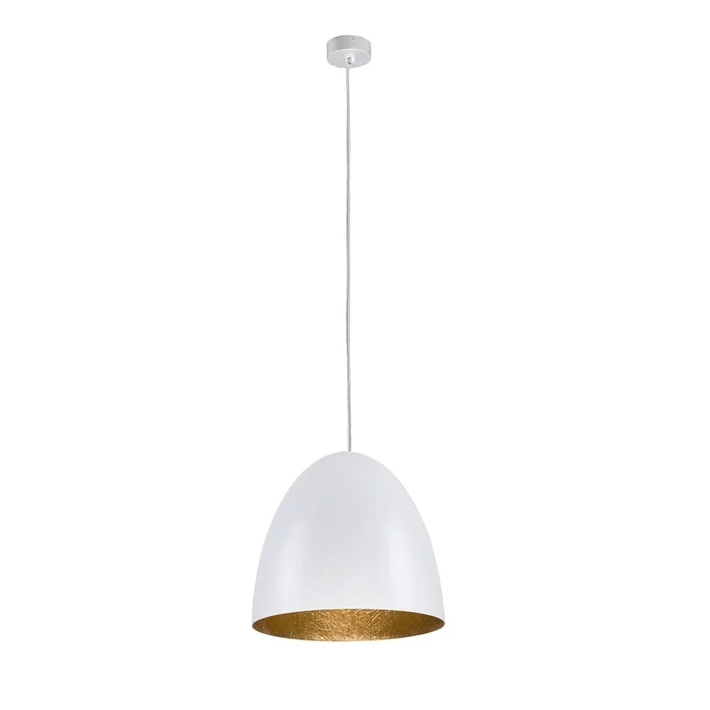 Світильник підвісний Nowodvorski Egg M E27 1x25W IP20 білий ( 9021 )
