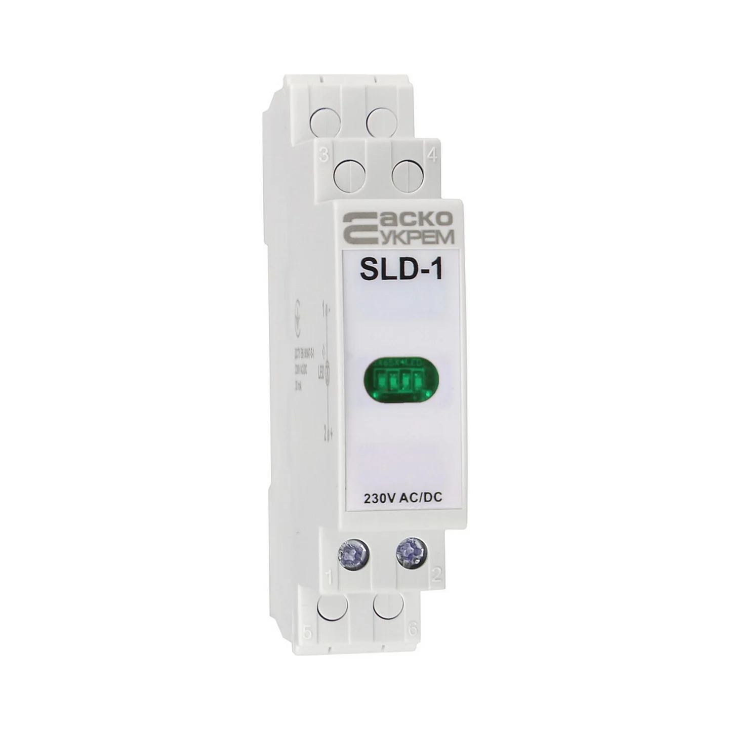 Сигнальна лампа Аско 230V AC/DC SLD-1 на DIN-рейку ( A0140030031 )