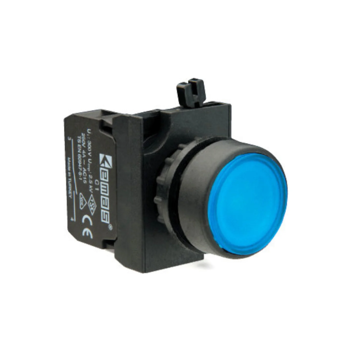 Кнопка EMAS без фіксації CP100DM (1НВ) синя