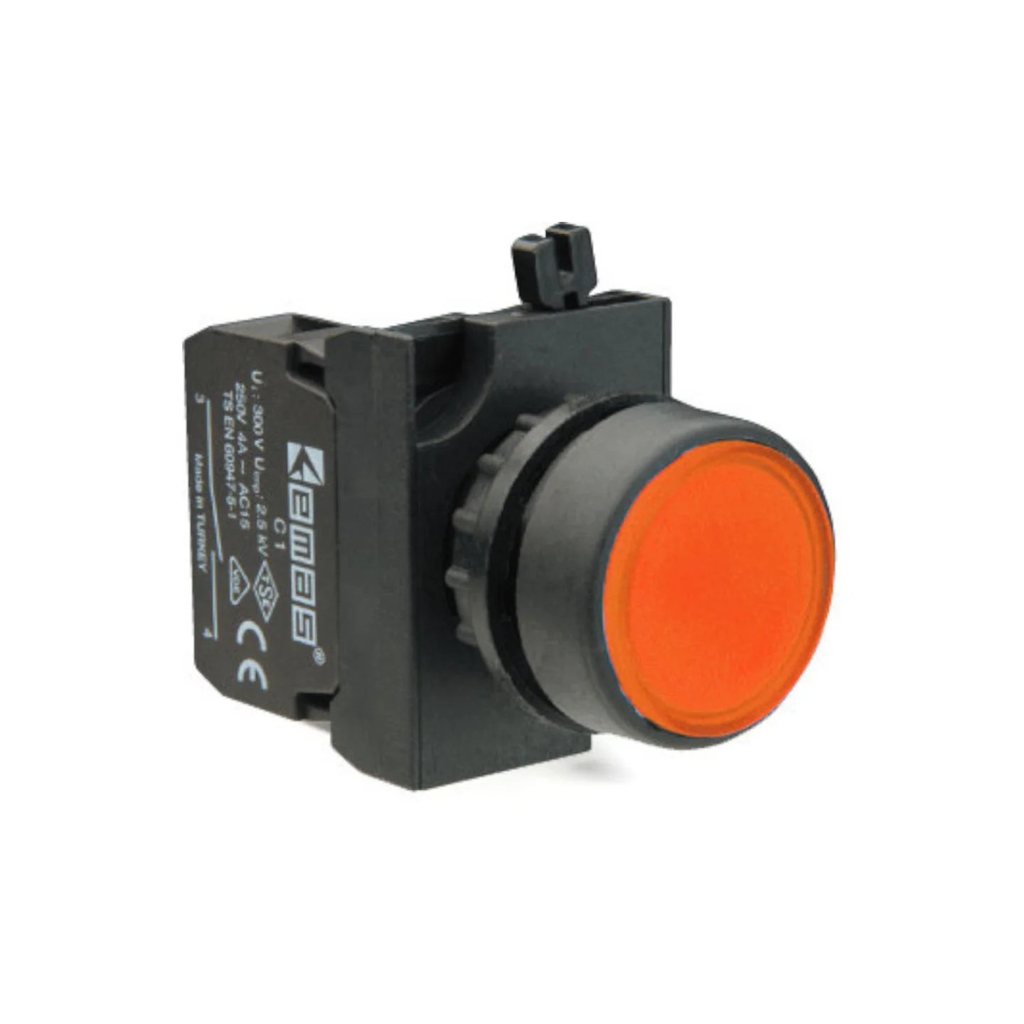 Кнопка EMAS без фіксації CP100DK (1НВ) червона