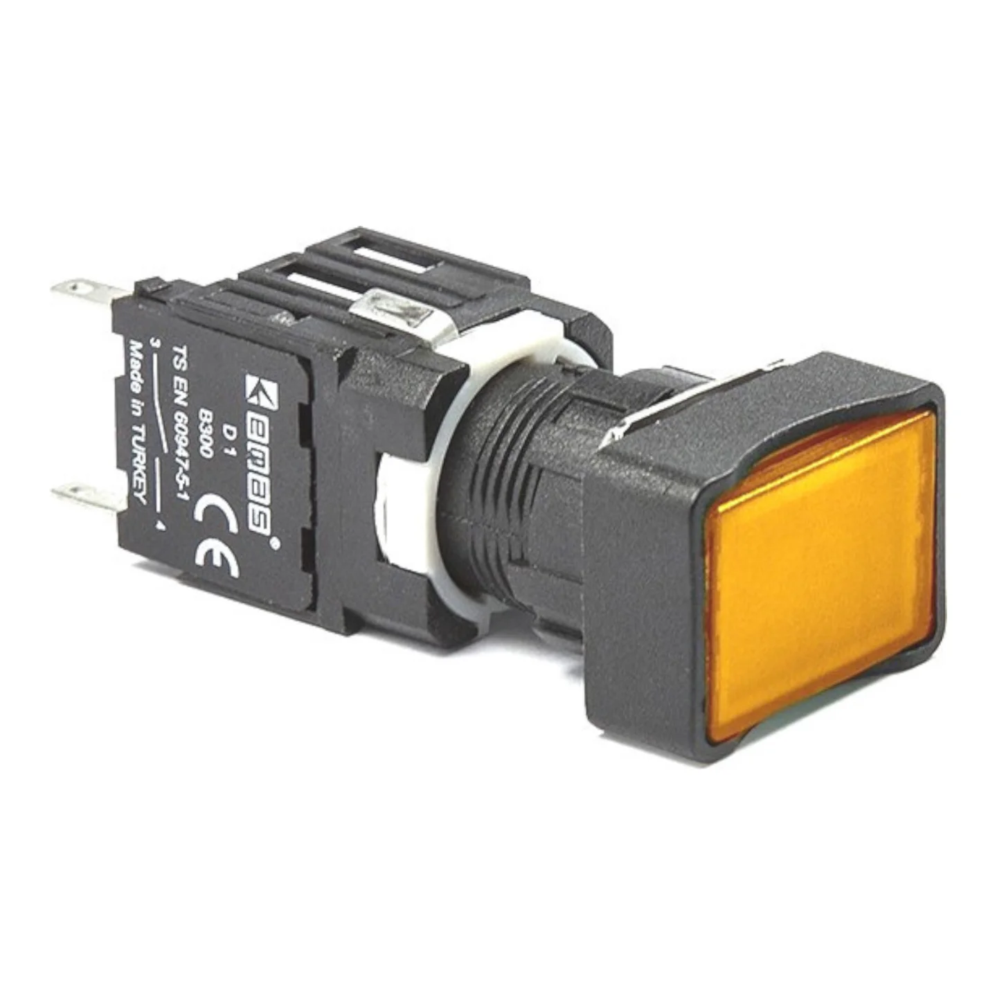 Кнопка EMAS без фіксації D100DDS (1НВ) жовта