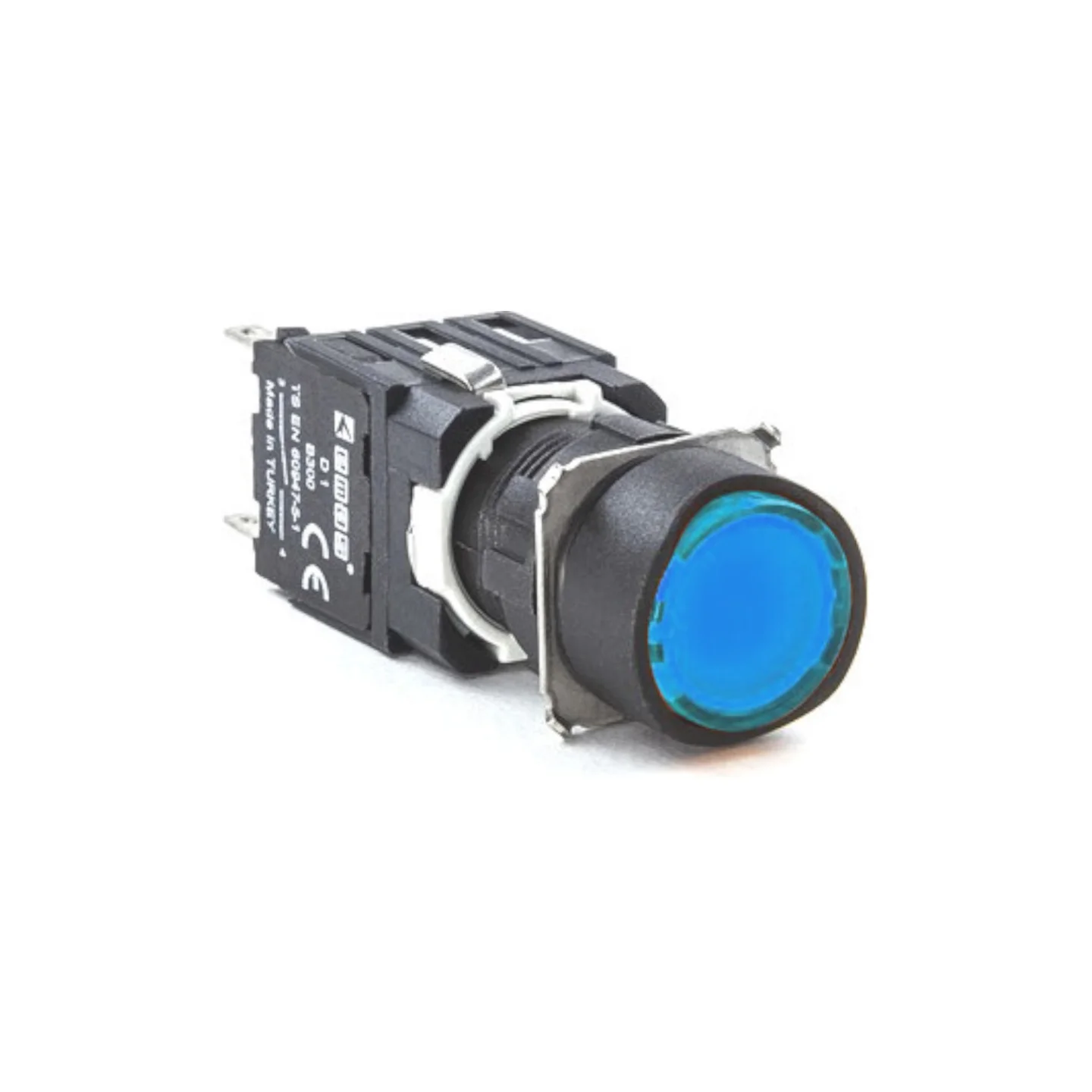 Кнопка EMAS без фіксації D100YDM (1НВ) синя