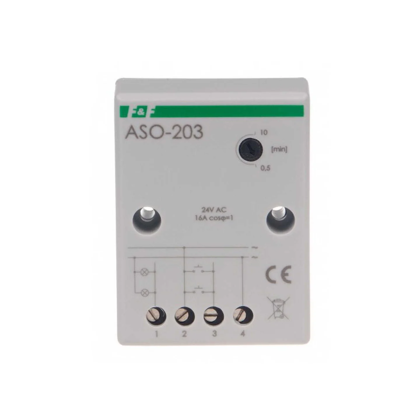 Реле сходове F&F 24V з функцією антиблокування ( ASO-203 )