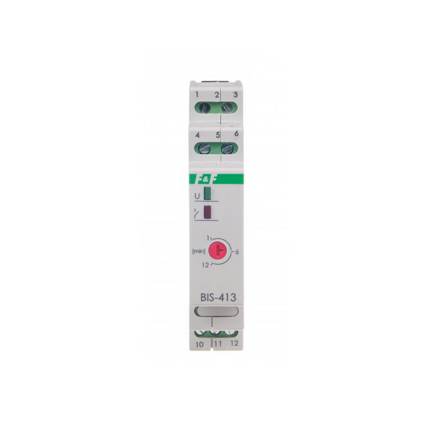 Реле імпульсне F&F з затримкою часу 220В 16А ( BIS-413 )