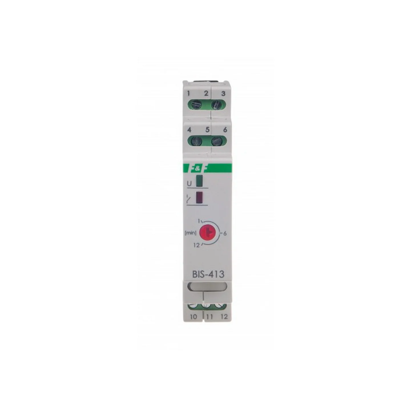 Реле імпульсне F&F з затримкою часу 24В 16А ( BIS-413-24V )