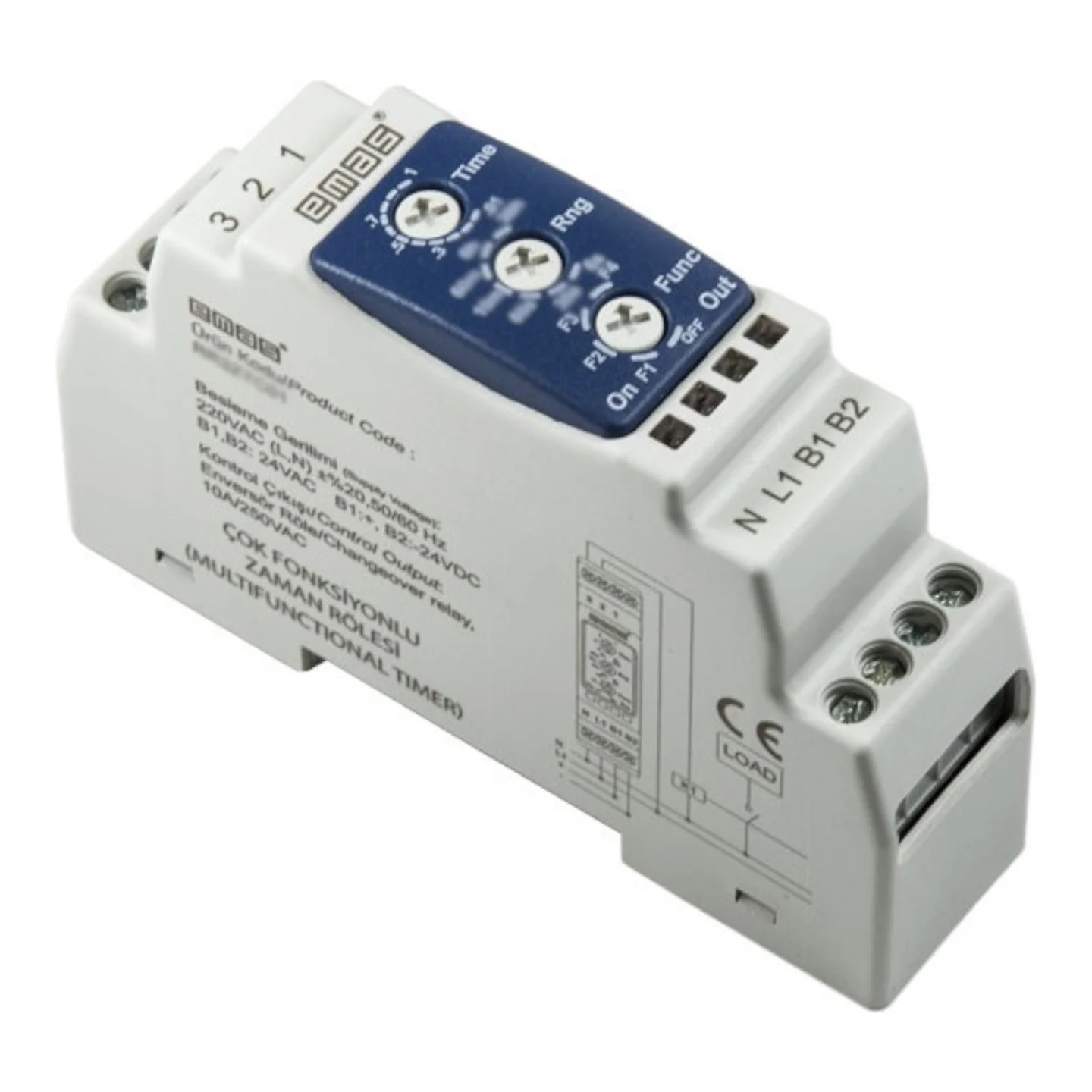 Реле часу 0,6 с - 10 годин 24V AC/DC - 220V AC EMAS ( RR3ZTC02 )