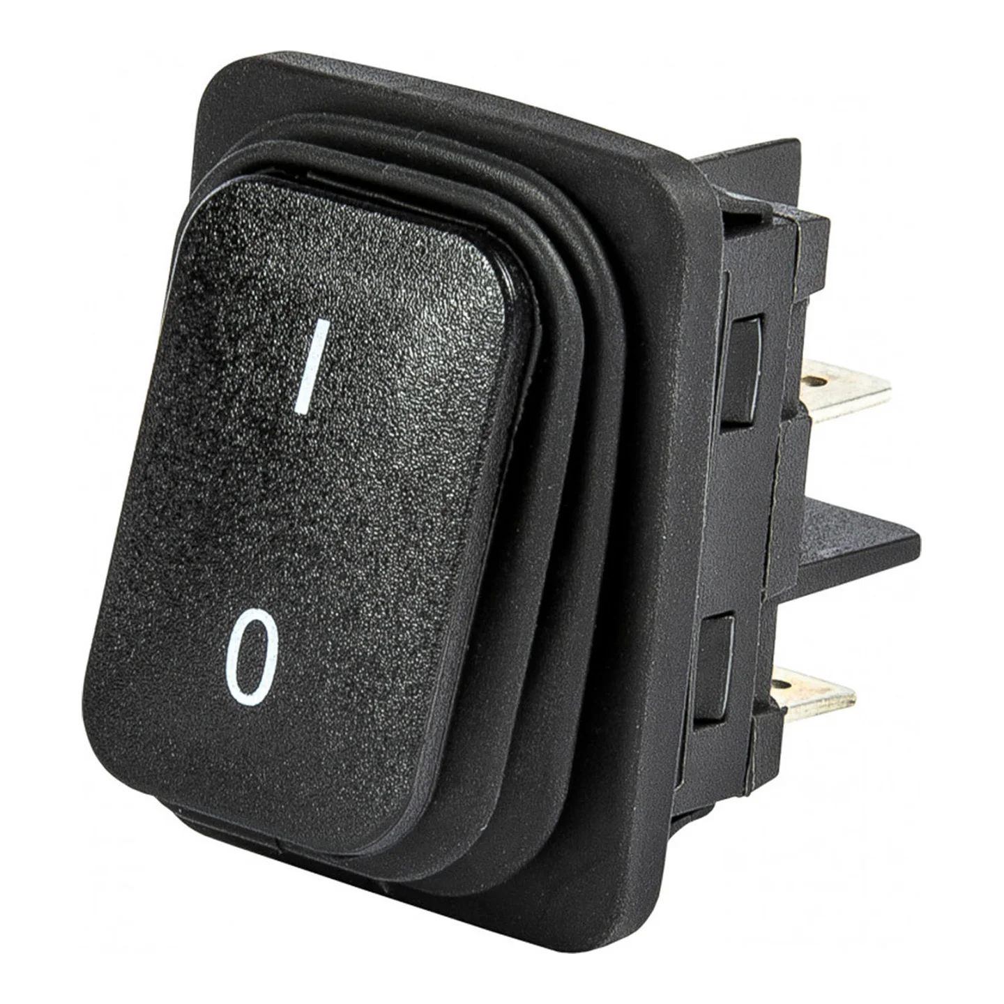 Перемикач EMAS прямокутний чорний IP65 ( A54B1H10 )