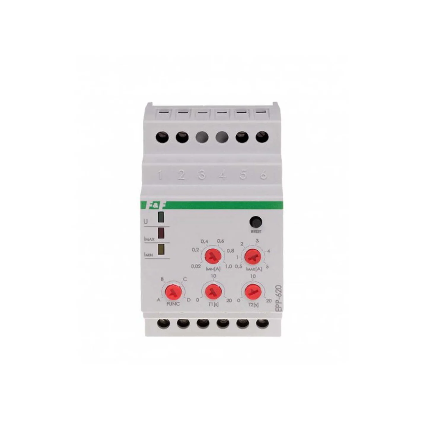 Реле струму F&F 220В 0,5-16А ( EPP-620 )