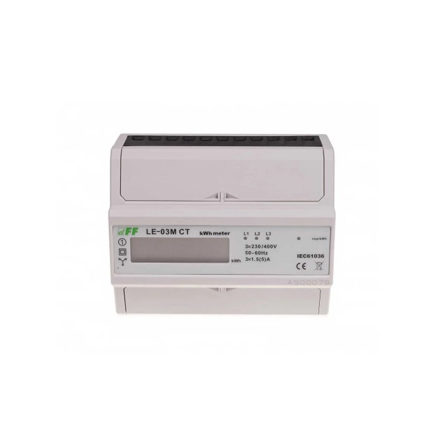 Лічильник електроенергії 3ф 10A MODBUS RTU F&F ( LE-03M-CT )
