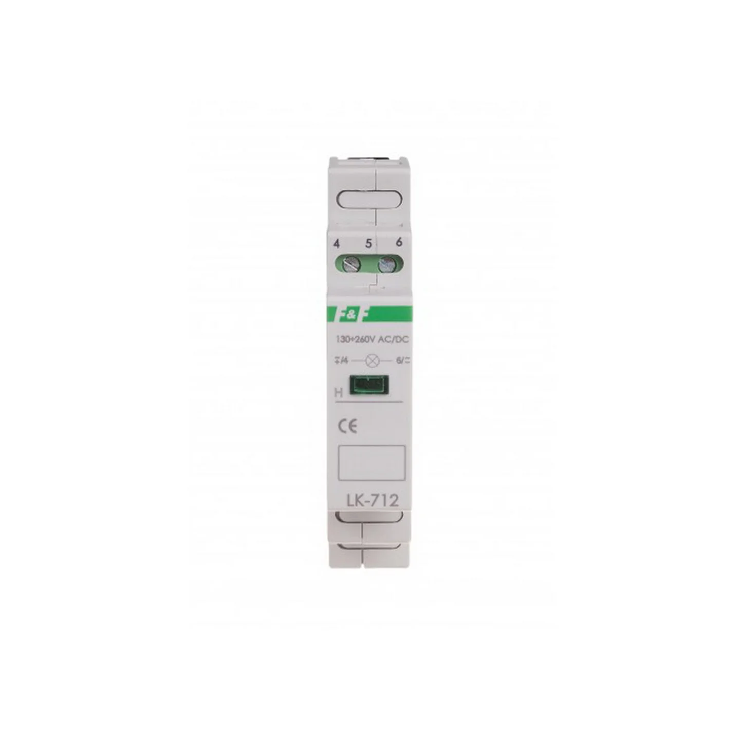 Індикатор напруги 130÷260 В AC/DC LED F&F ( LK-712G-130-260V )