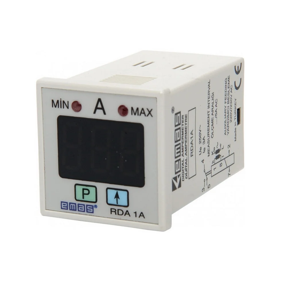 Амперметр цифровий програмований 220/230В AC (0...5А) EMAS ( RDA1A )