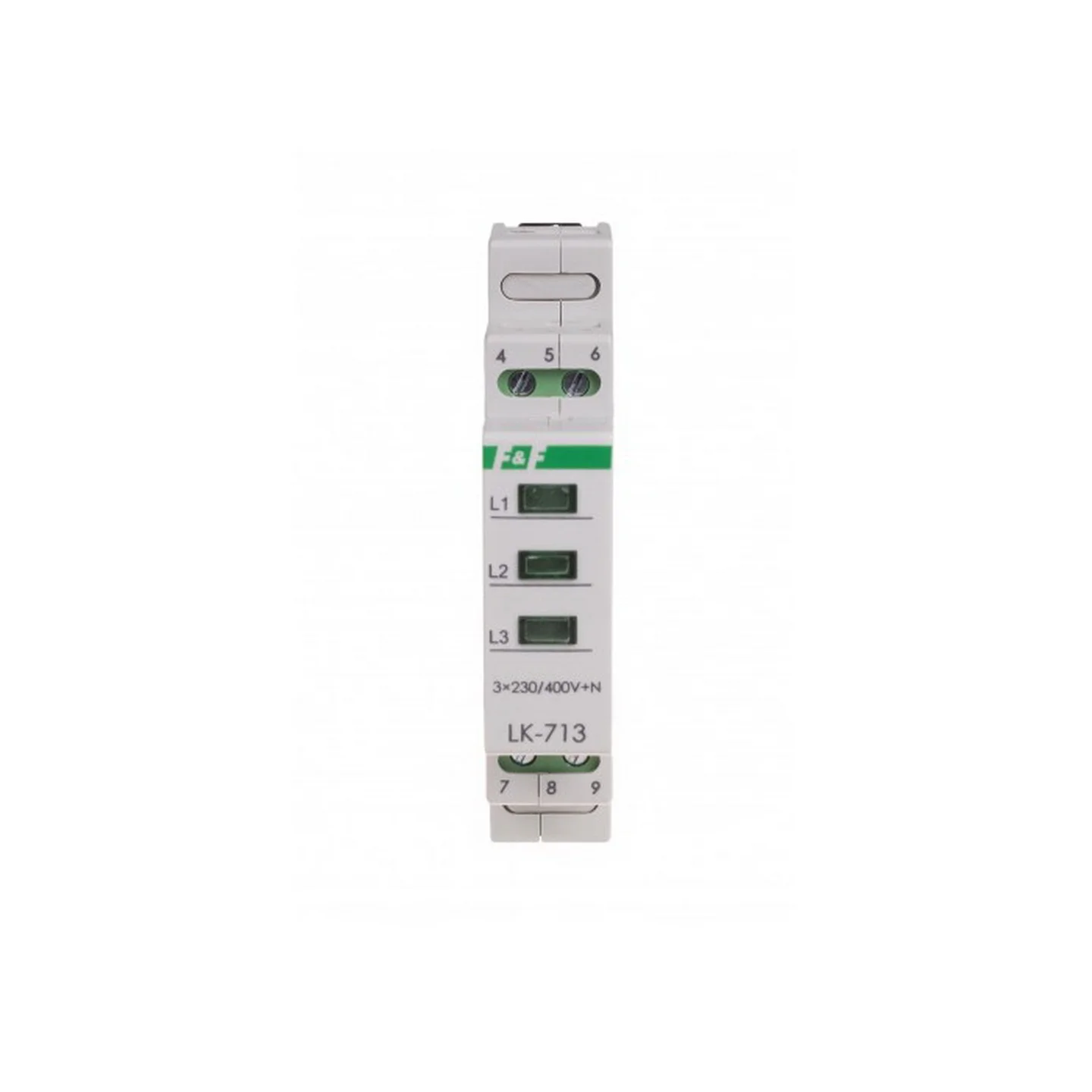 Світловий індикатор напруги 3ф 230V LED F&F ( LK-713G )