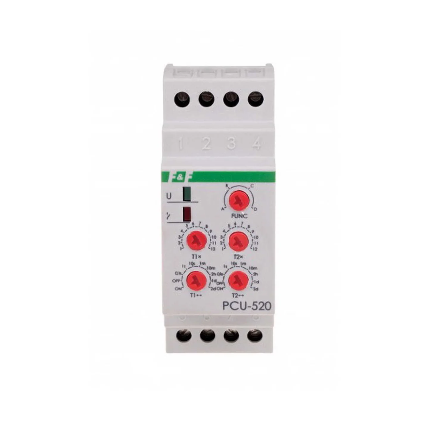 Реле часу F&F багатофункційне двійне 8А ( PCU-520-24V )