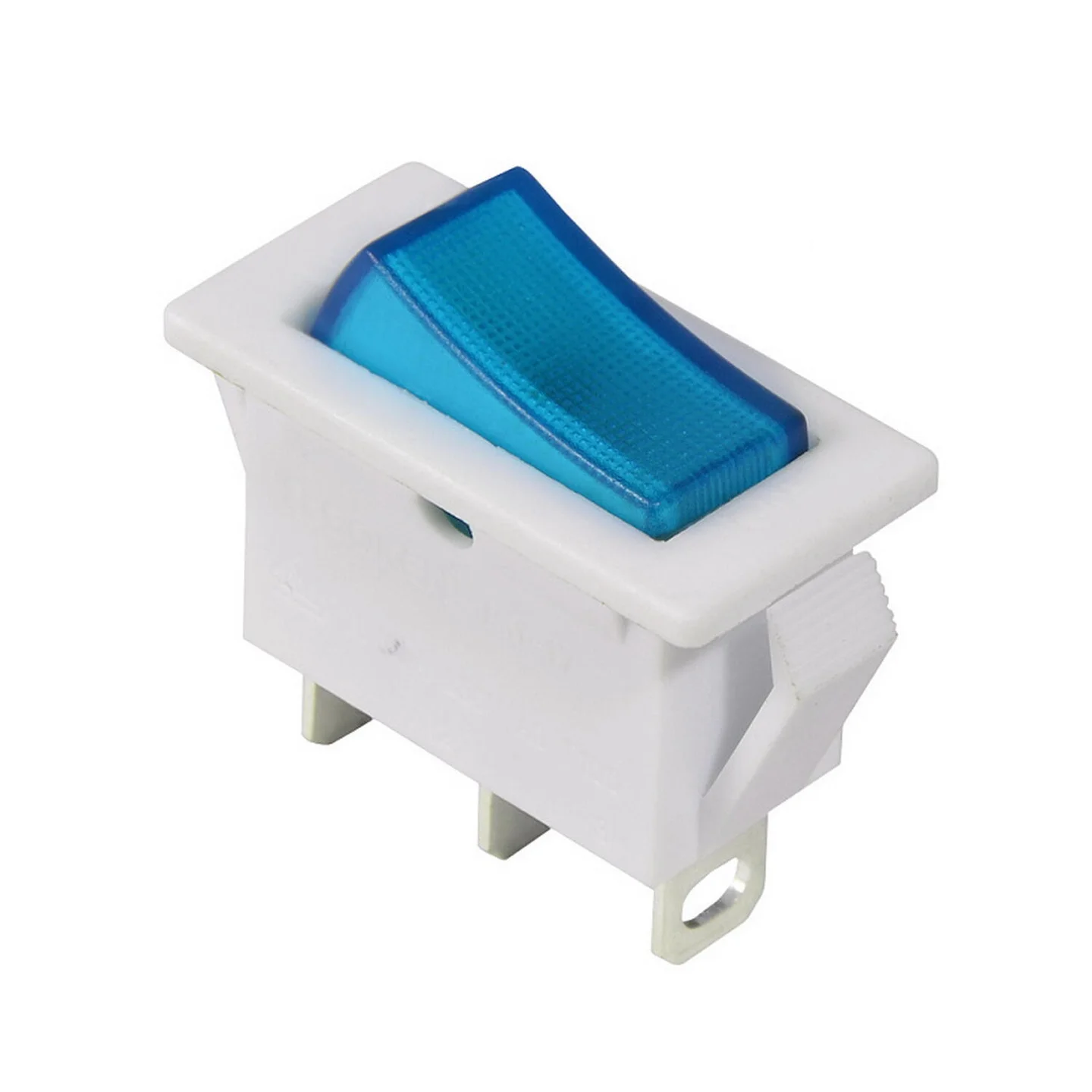 Перемикач Аско 1 клав. синій з підсвічуванням KCD3-101N-13 BL/WH 220V ( A0140040040 )