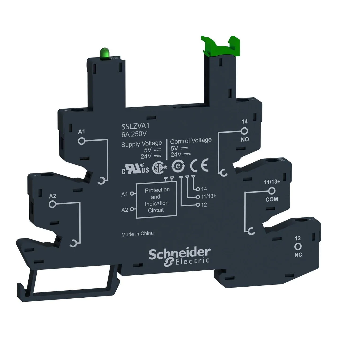 Колодка до реле Harmony SSL 24B 6А Schneider ( SSLZVA1 )