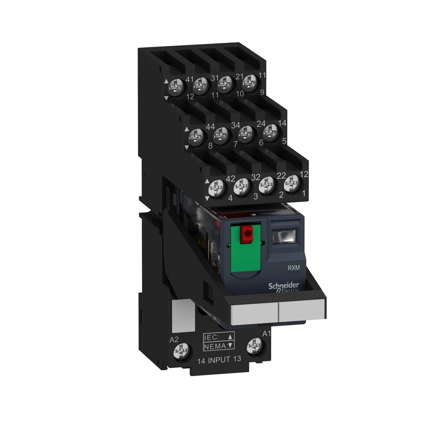 Реле проміжне Schneider RXM 4CO AC LED 230В 5A ( RXM4AB2P7PVS )