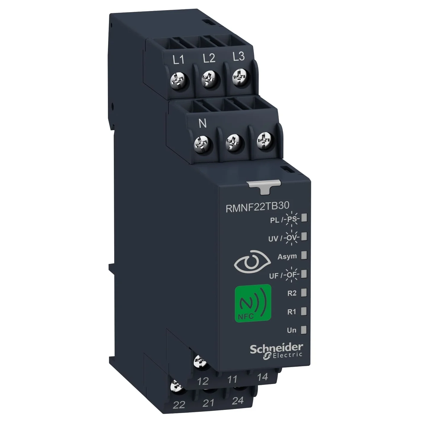 Реле контролю напруги Schneider 3ф 2 NO 8A 250 В ( RMNF22TB30 )