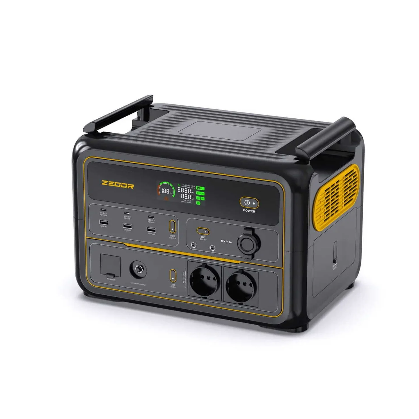 Зарядна станція Zegor 1200VA/1200W (1000Wh) MPPT 12A/30A АС ( YC1200 )