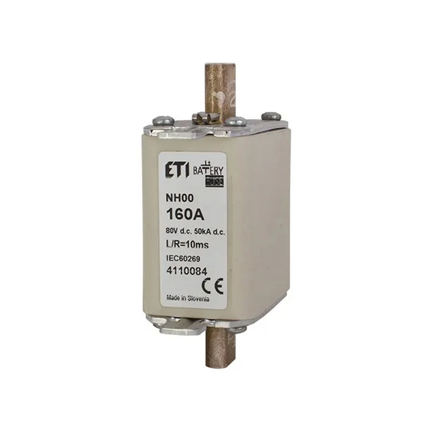 Запобіжник ETI NH00 gBat 160A 80V DC ( 4110084 )