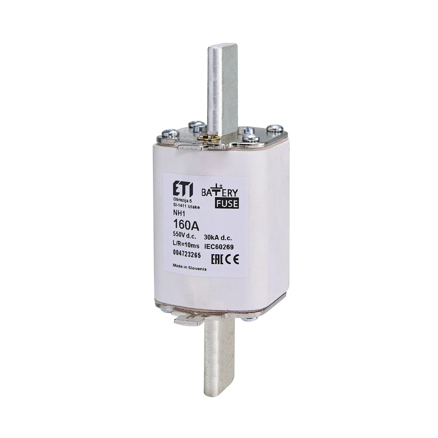 Запобіжник ETI NH1 gBat 160A 550V DC ( 4723265 )