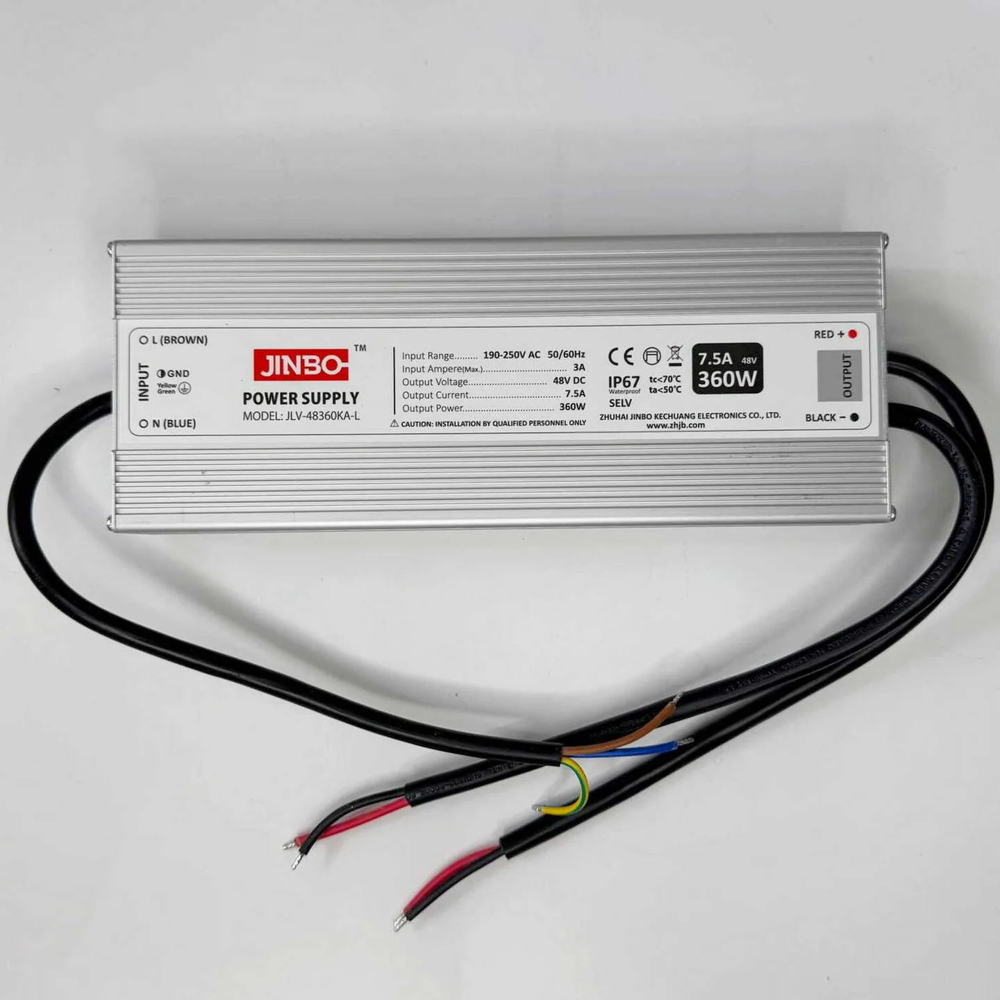 Блок живлення JINBO 360W 220B AC/48B DC IP67 ( JLV-48360KA-L (21041) )