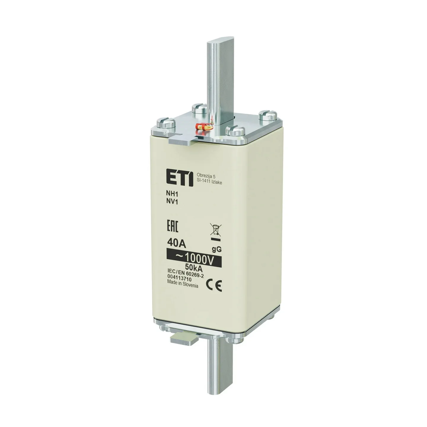 Запобіжник ETI NH-1/gG 40A 1000V DC ( 4113710 )