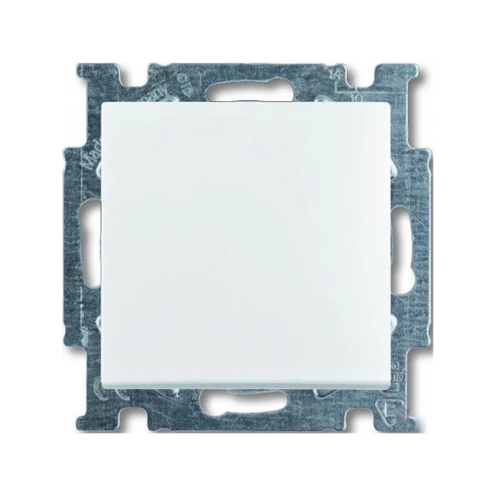 Вимикач ABB basic55 білий 1кл прохідний ( 2CKA001012A2142 )