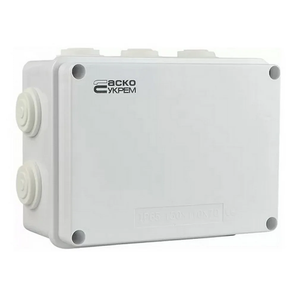 Коробка розподільча АСКО 150х110х70 біла IP65 ( A0150170019 )
