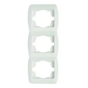 Рамка ELBI ZIRVE Fixline біла 3-на вертикальна (501-000201-239)