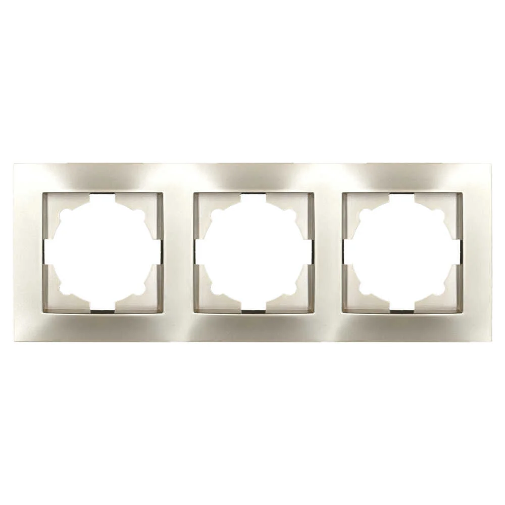 Рамка ELBI VEGA Silverline титан 3-на (510-011400-227)