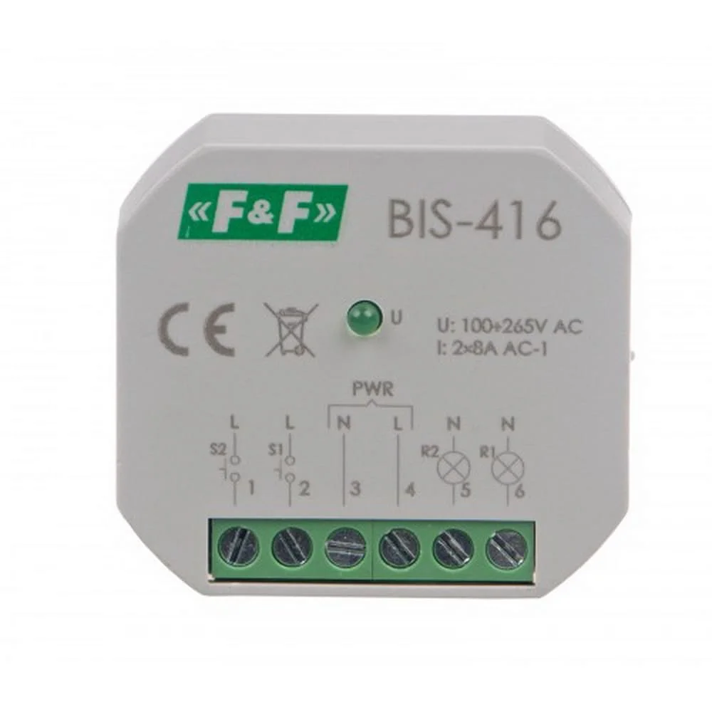 Реле імпульсне 2х8А BIS-416 F&F ( BIS-416 )
