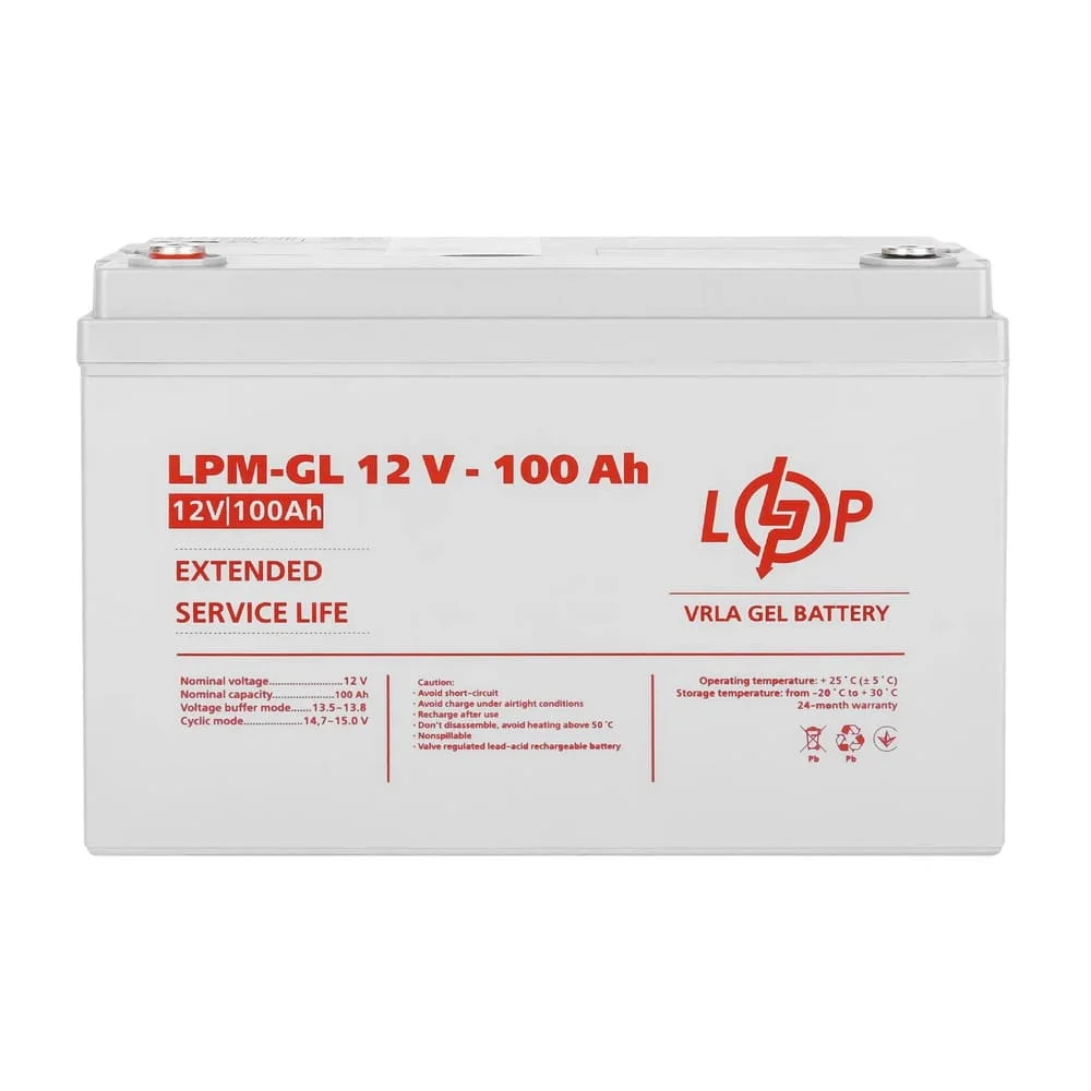 Акумулятор гелевий LPM GL12 - 100 Ah LOGICPOWER ( 3871 )