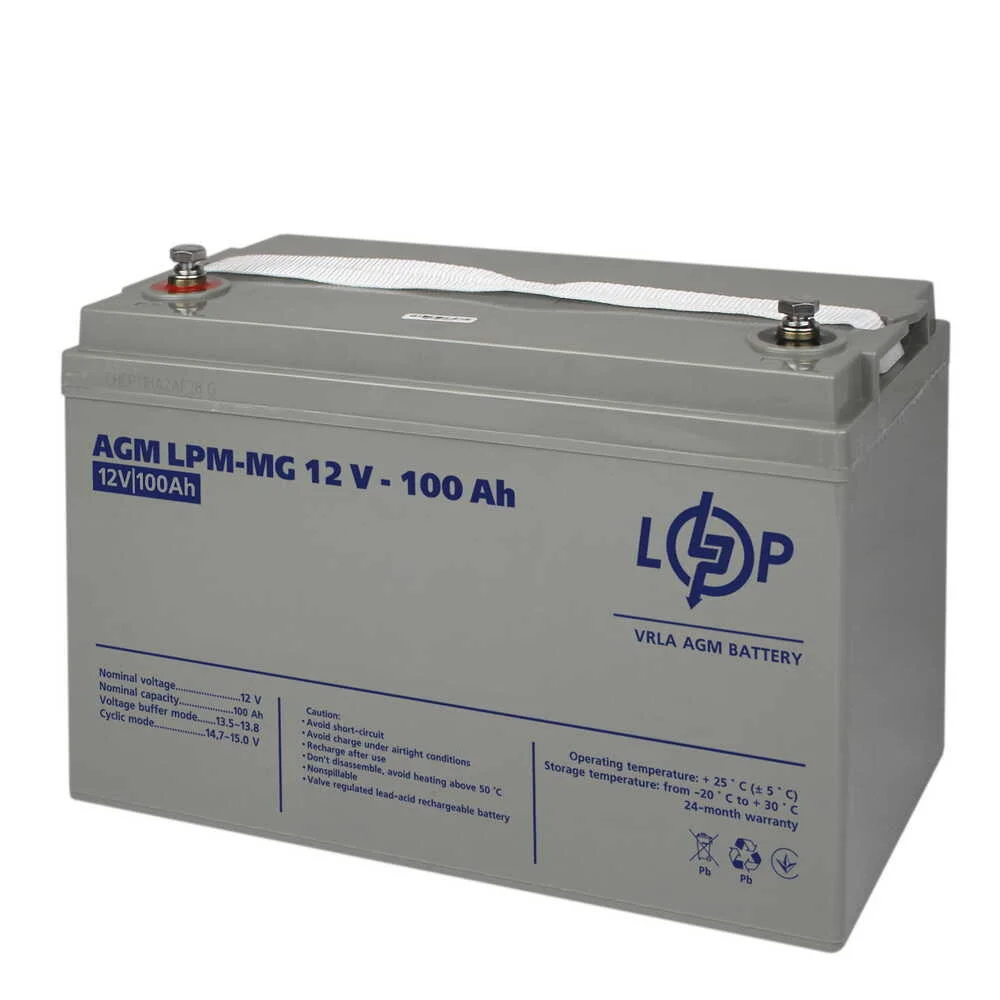 Акумулятор мультигелевий LPM-MG 12V - 100 Ah LOGICPOWER ( 3877 )