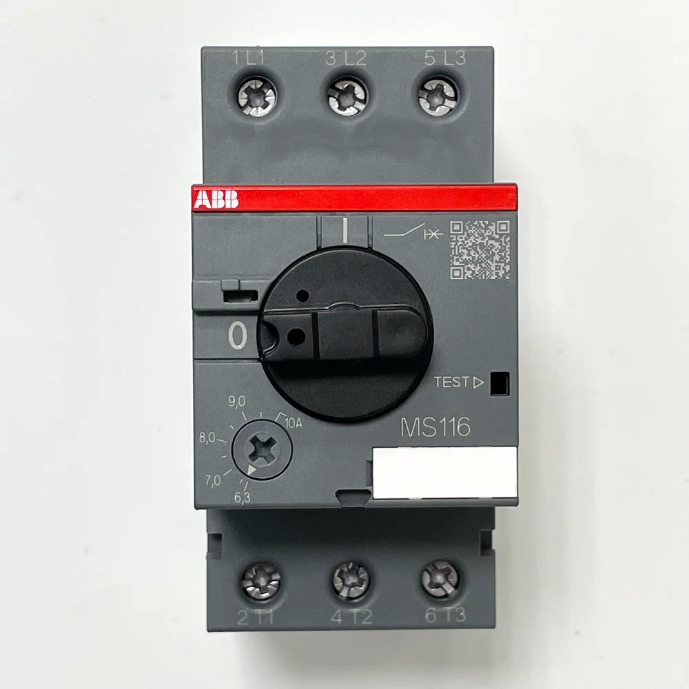 Автомат захисту двигуна ABB MS116-10 (6,3A-10А) ( 1SAM250000R1010 )