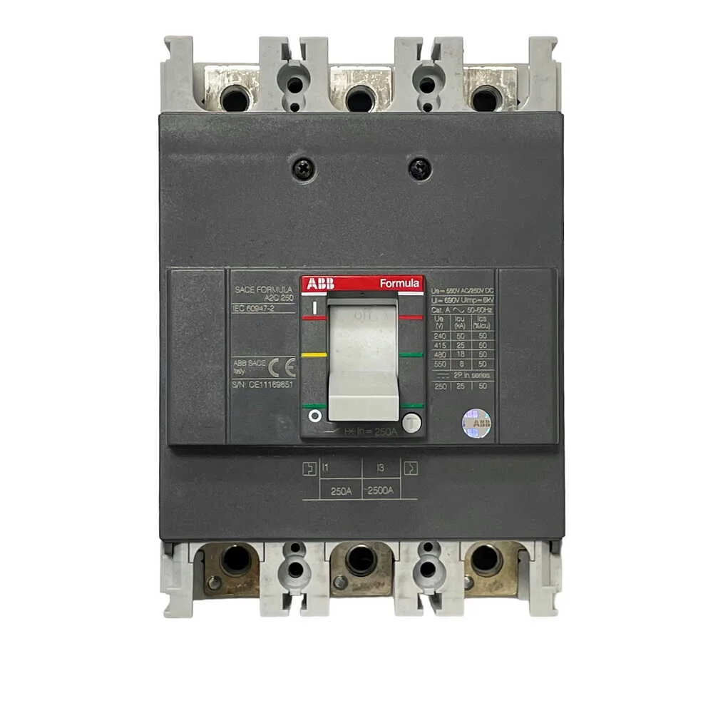 Автоматичний вимикач ABB A2C 250A FORMULA 3P FF ( 1SDA066780R1 )