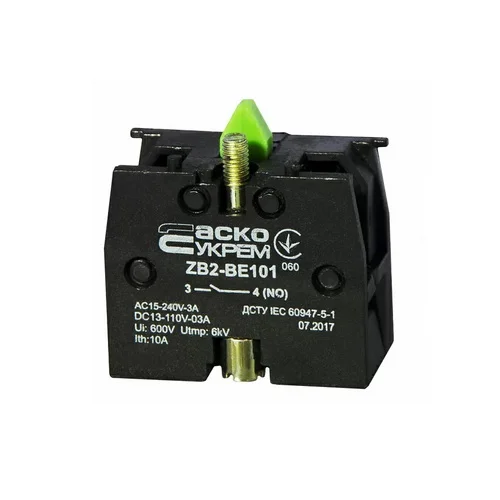 Блок контакт АСКО для кнопок ZB2-BE101 N/О ( A0140010025 )