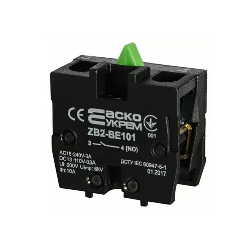 Блок контакт АСКО для постів ZB2-BE101 N/О ( A0140010027 )