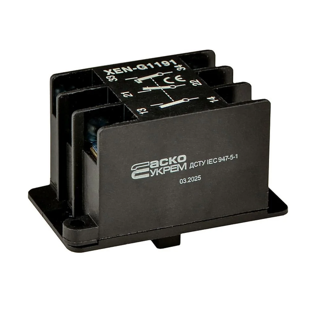 Блок- контакт XEN-G1191 до XAL-B3 1NO+1NC+1NO (2 швидкості) ( A0140050030 )