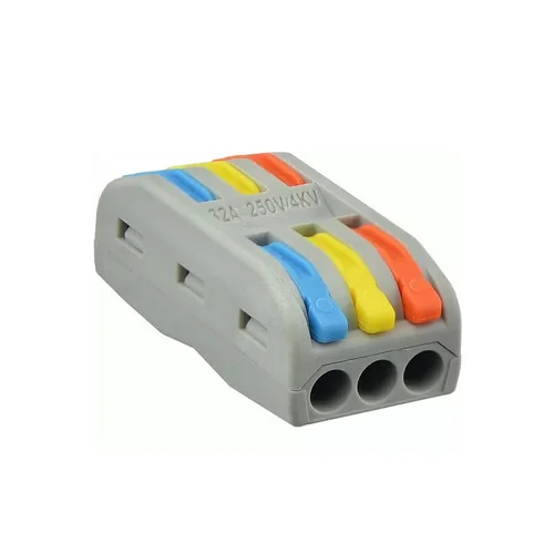 Клема швидкого монтажу 3x3х4 мм² прохідна PCT-2-3-C ACKO (A0130010112)