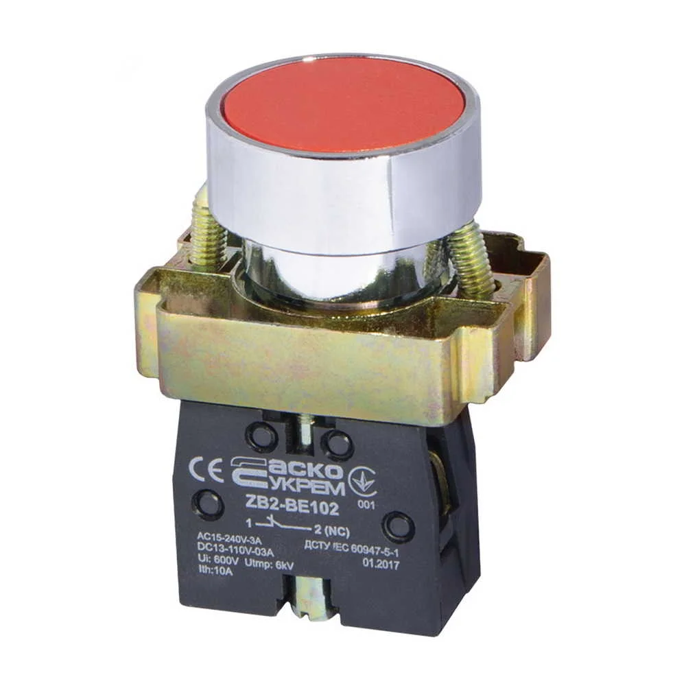 Кнопка АСКО XB2-BA42 Стоп (червона) ( A0140010003 )