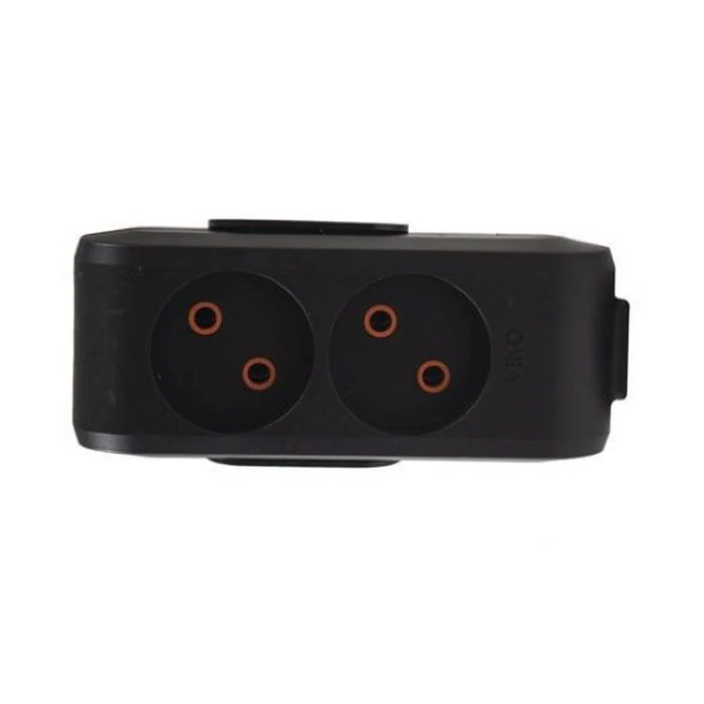 Колодка VIKO Multi-Let 2-на без заземлення чорна ( 90132200 )